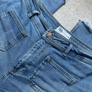 Zara marine straight jeans